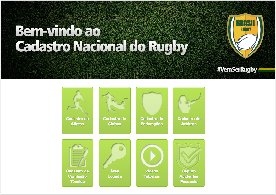 Cadastro na CBRu Confederação Brasileira de Rugby Union